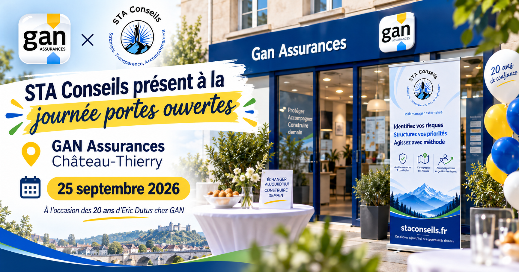 STA Conseils présent à la journée portes ouvertes GAN Assurances de Château-Thierry le 25 septembre 2026